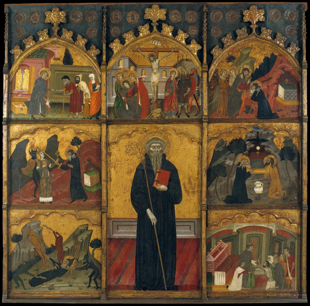 Altarbild des Heiligen Antonius des Abtes von Master of Rubió