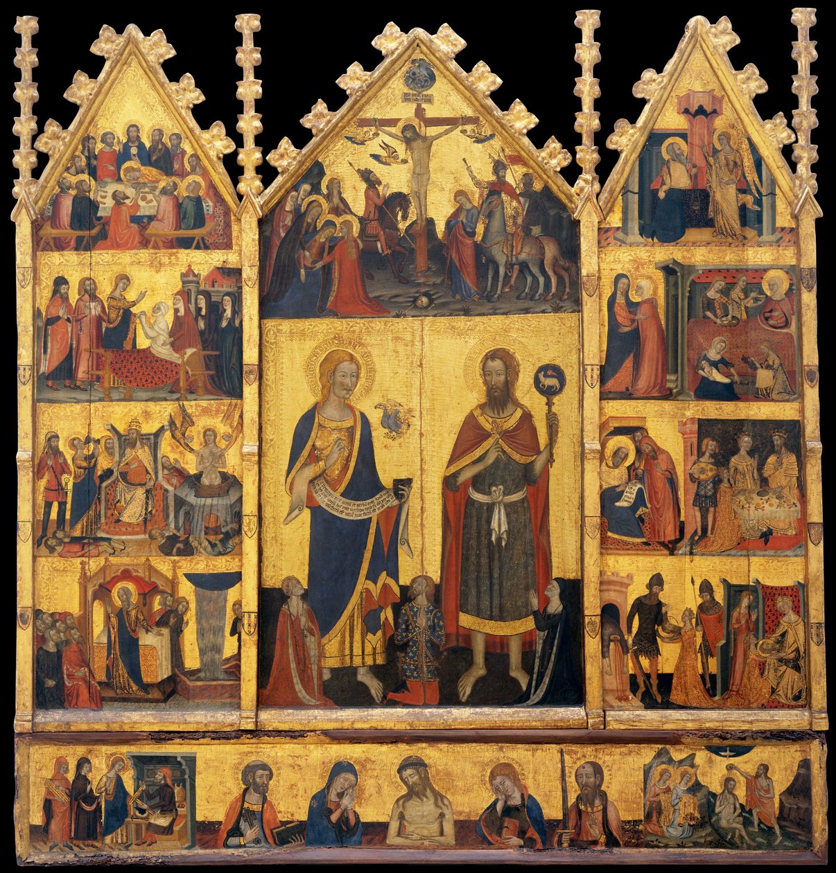 Altarbild der Heiligen Johannes von Master of Santa Coloma de Queralt