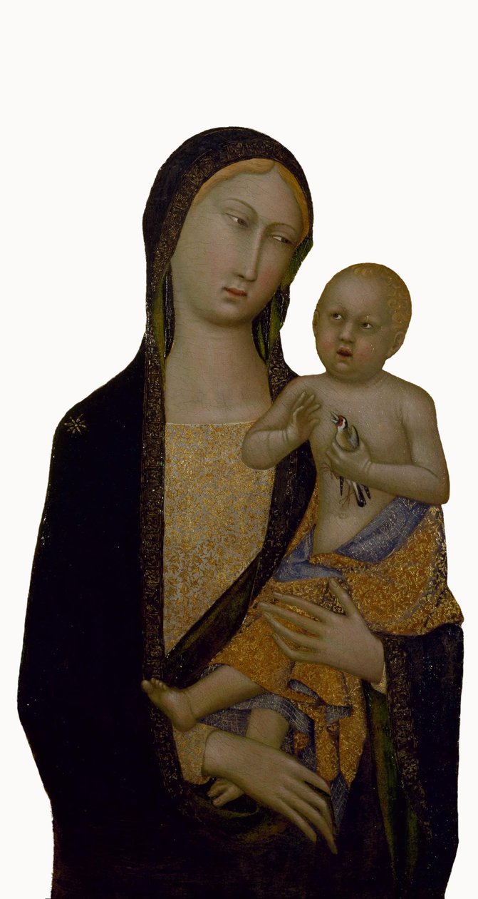 Jungfrau und Kind von Master of Sienese Straus the Madonna