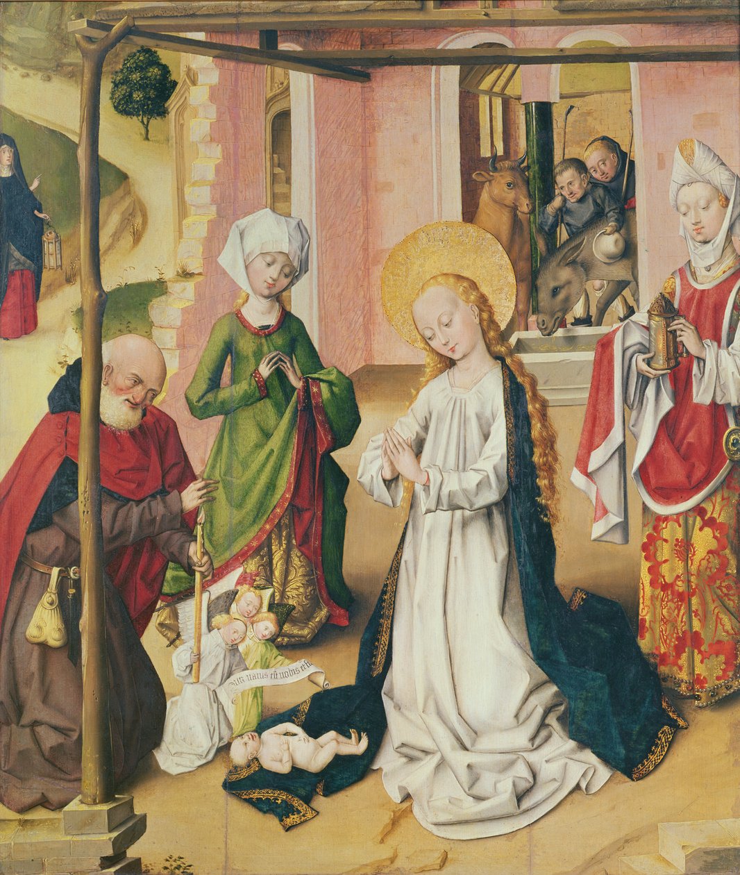 Die Anbetung des Kindes, ca. 1500 von Master of St. Bartholemew