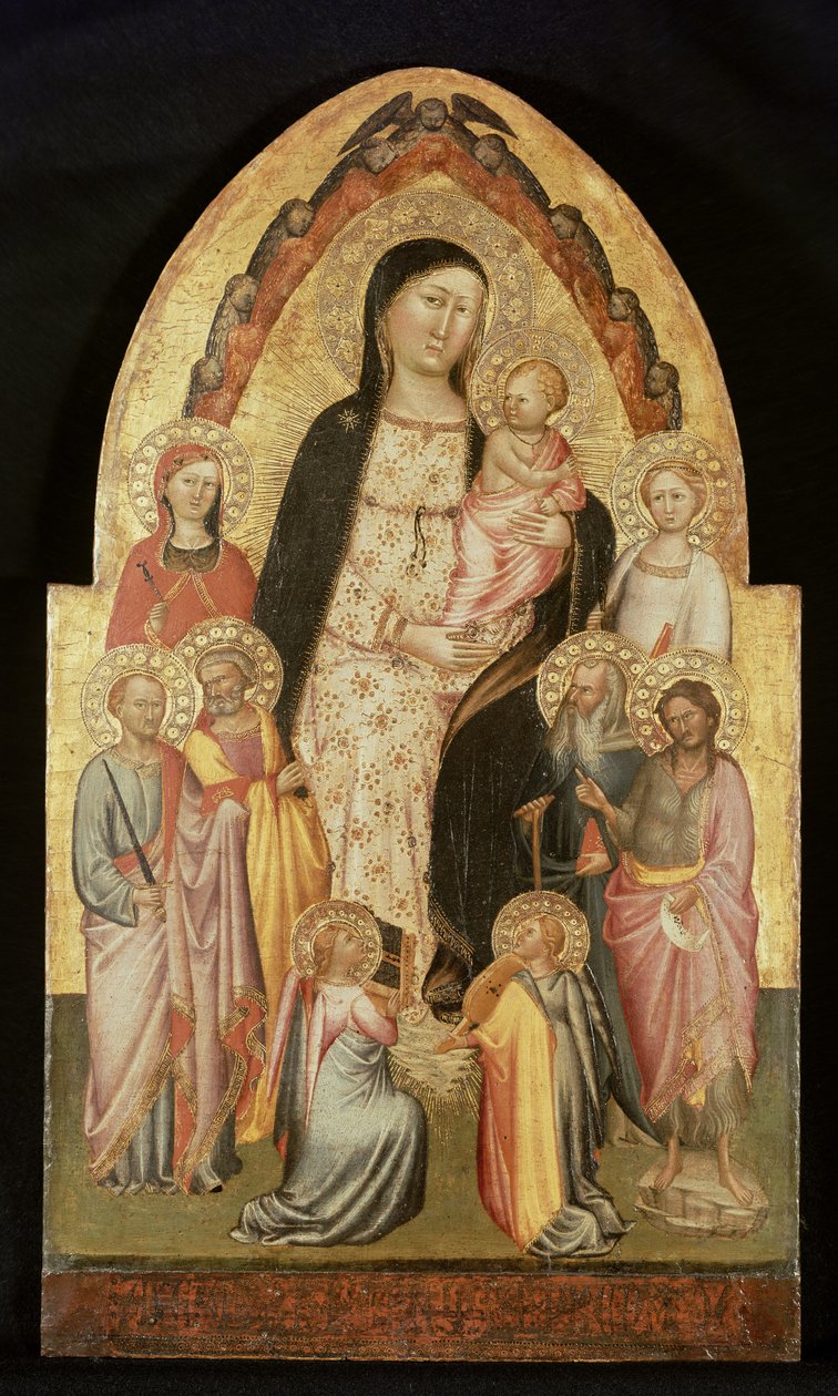 Madonna und Kind auf dem Thron von Master of St. Verdiana
