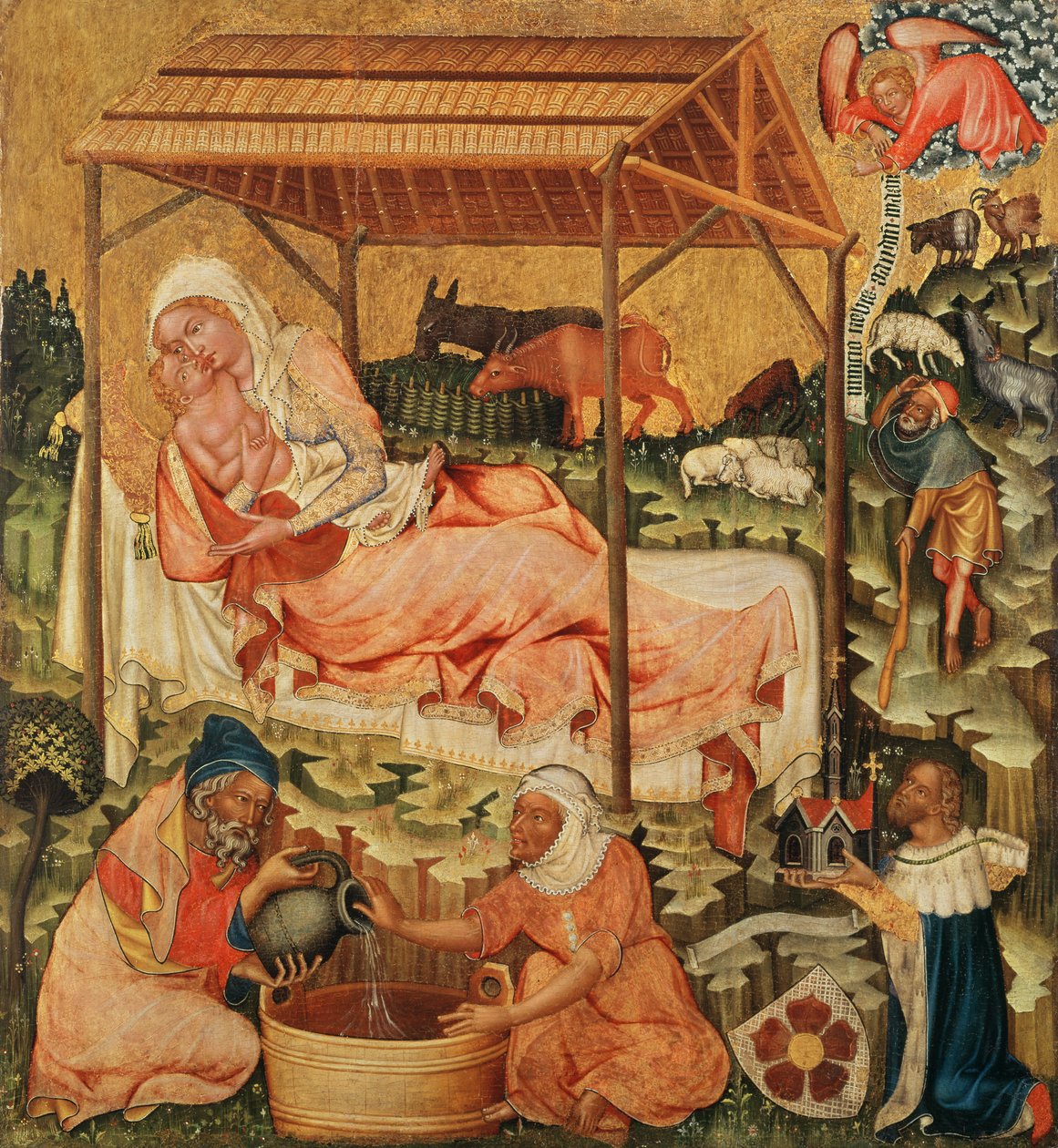 Geburt Christi, ca. 1350 von Master of the Cycle of Vyssi Brod