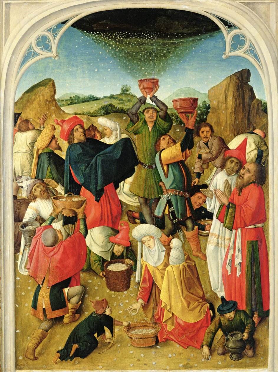 Sammlung des Manna von Master of the Gathering of the Manna