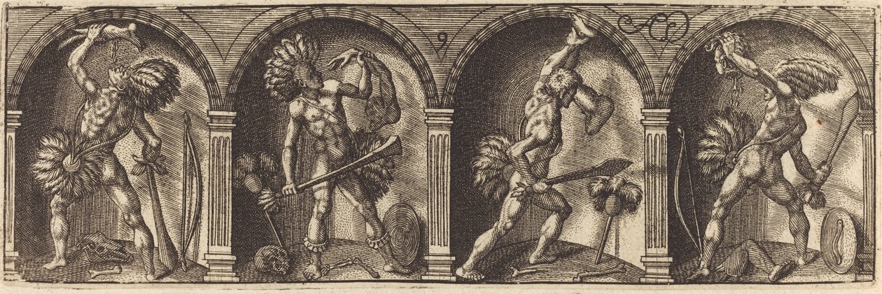 Die verschiedenen Porträts und Figuren IX von Master AD