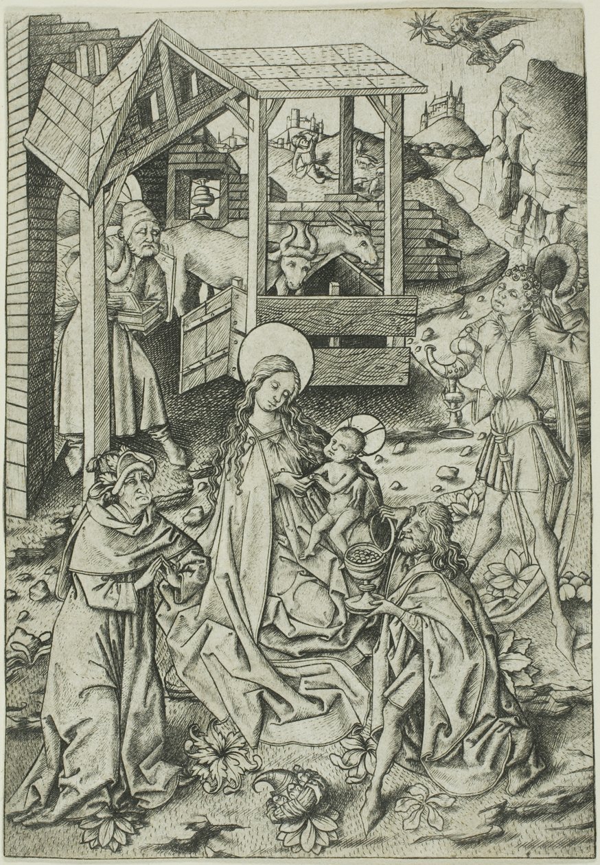 Die Anbetung der Könige von Master E.S.