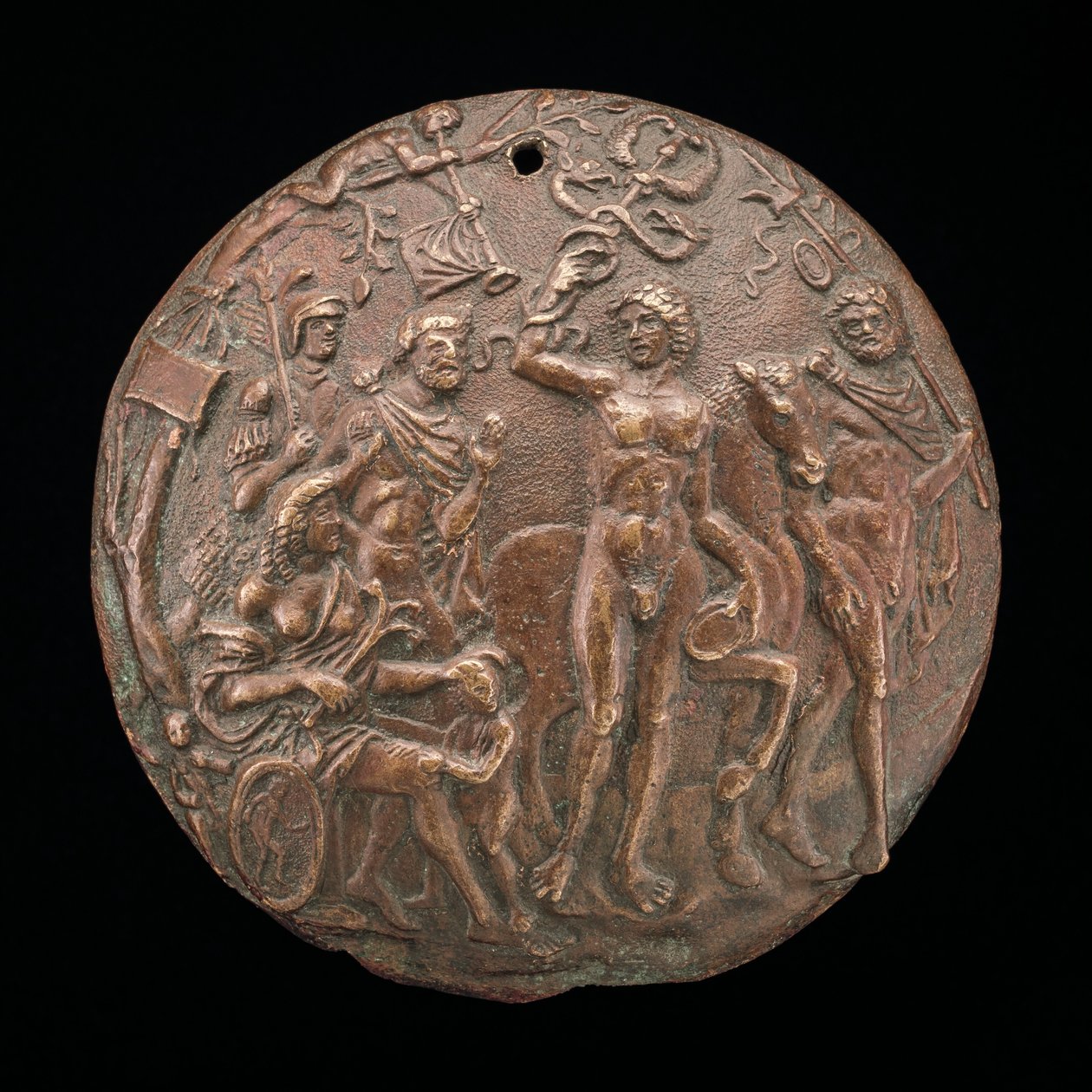 Phaedra und Hippolytus, zweite Hälfte des 15. Jahrhunderts von Master IO.FF.