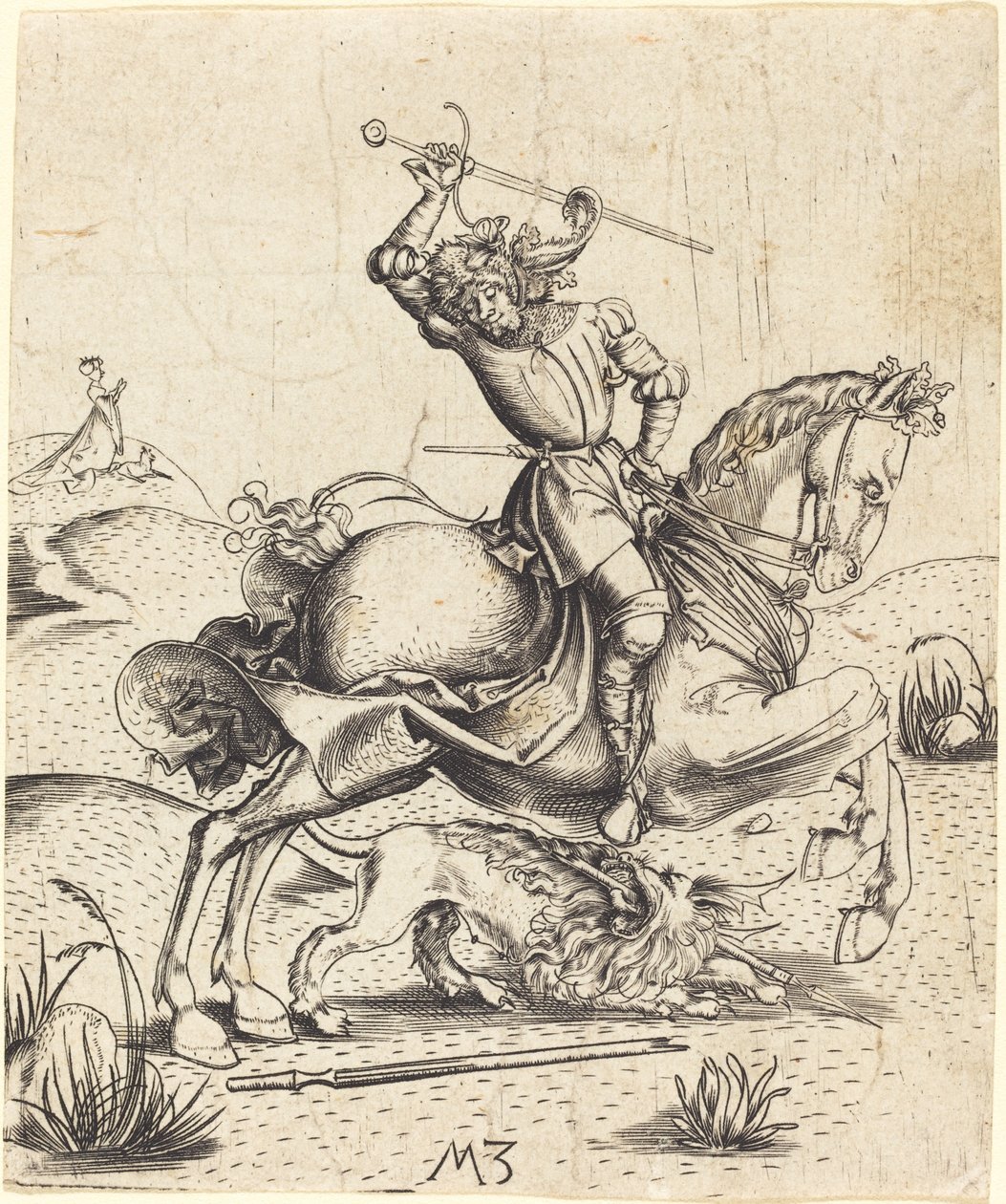 Sankt Georg und der Drache von Master MZ