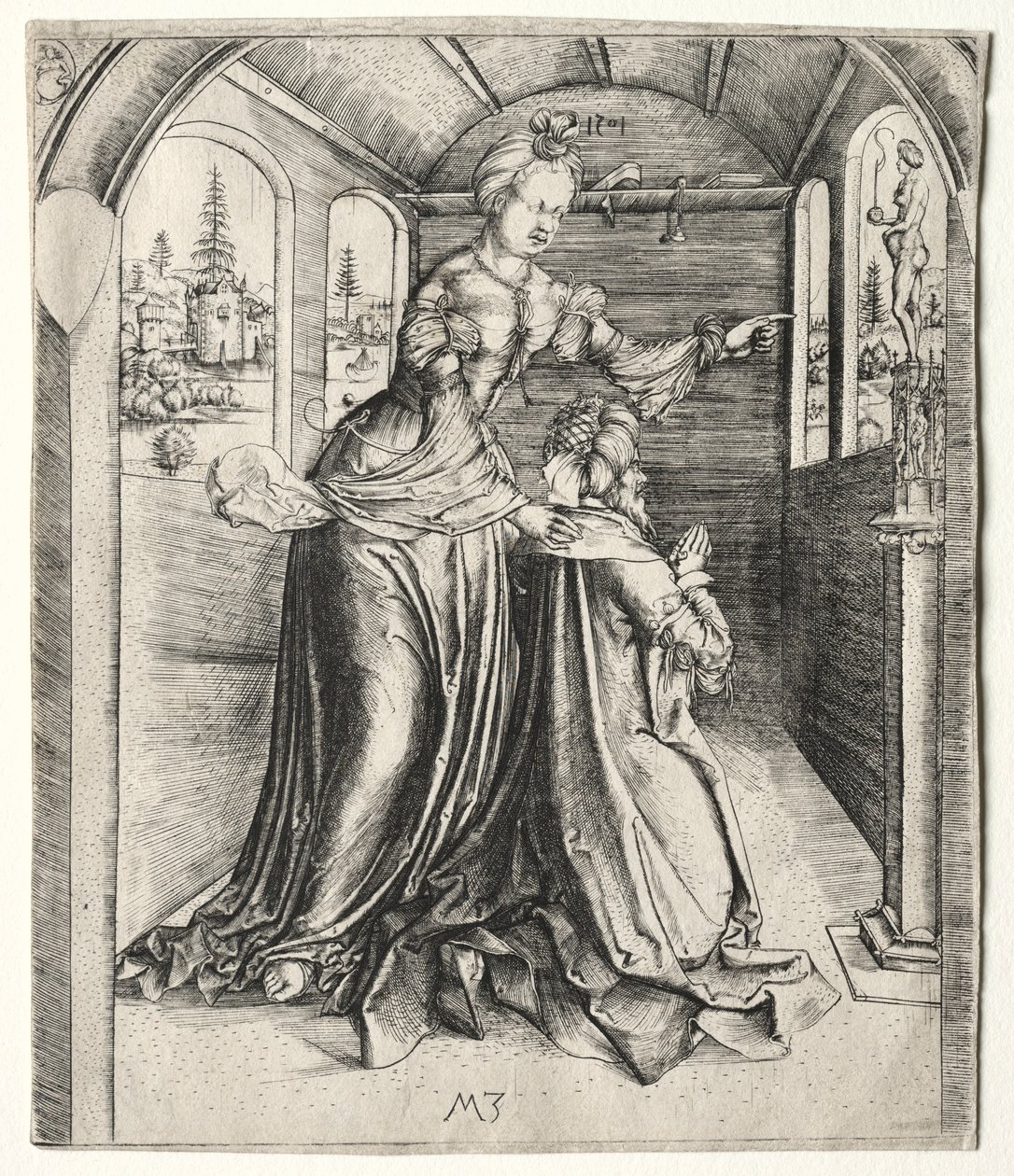 Salomo betet Götzen an, 1501 von Master MZ