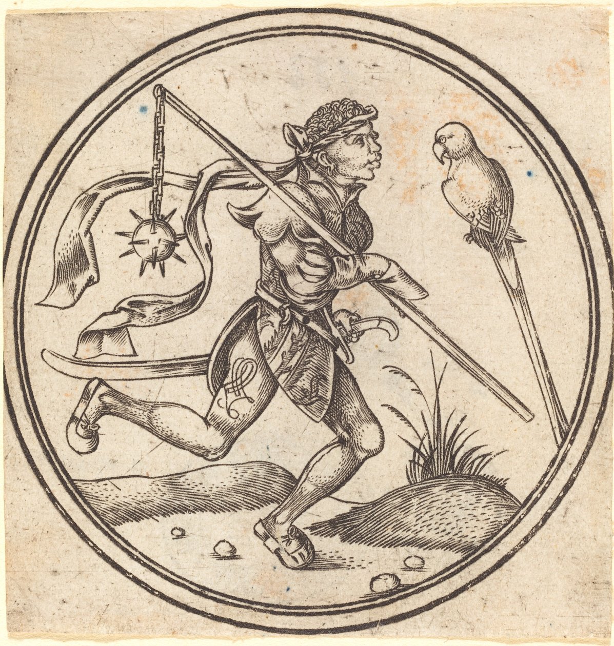 Der Papageienbube von Master PW of Cologne