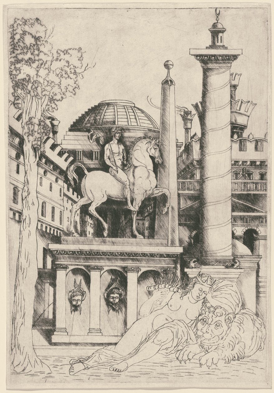 Allegorie der Tapferkeit (?) von Master of 1515