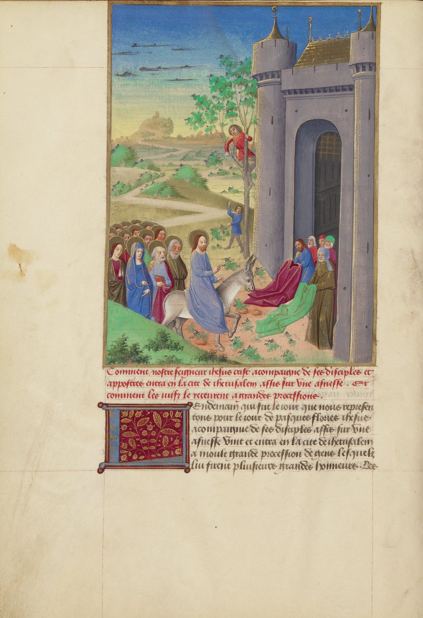 Der Einzug in Jerusalem von Master of Guillaume Lambert