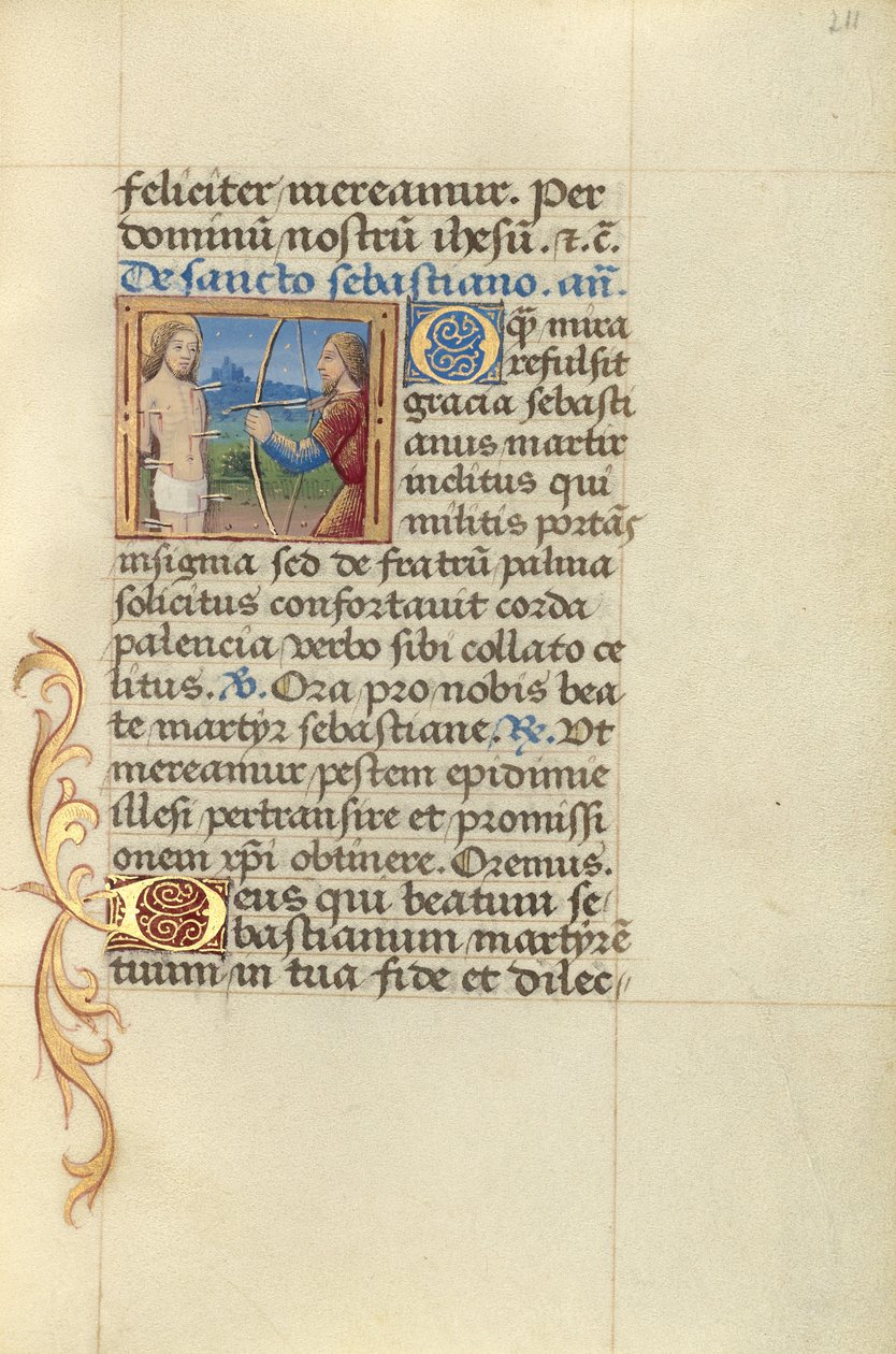 Sankt Sebastian von Master of Jacques de Besançon
