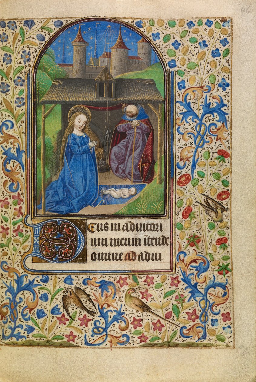 Die Geburt Christi von Master of Jacques of Luxembourg