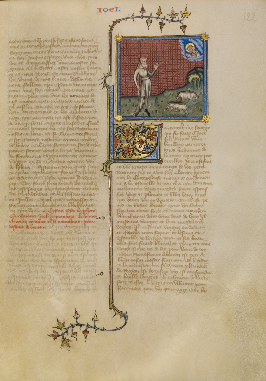 Gott spricht zu Joel von Master of Jean de Mandeville