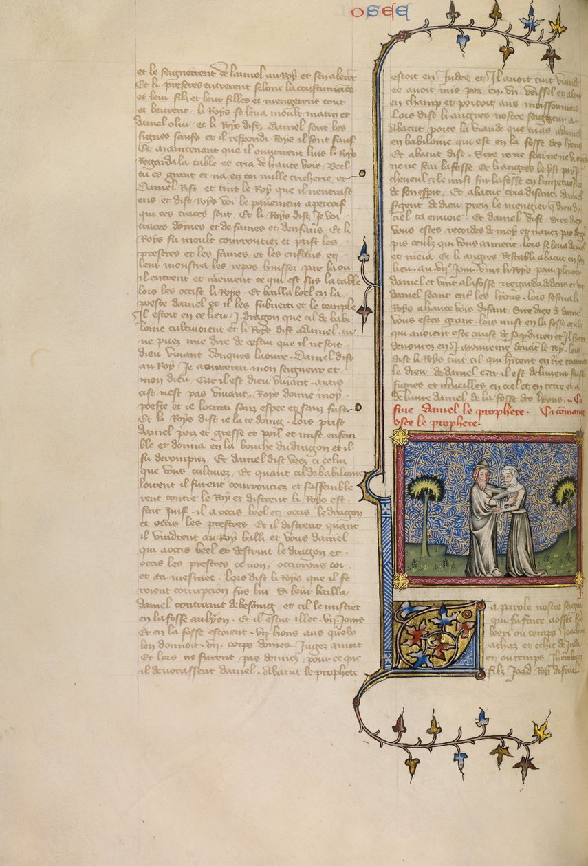 Hosea und Gomer von Master of Jean de Mandeville