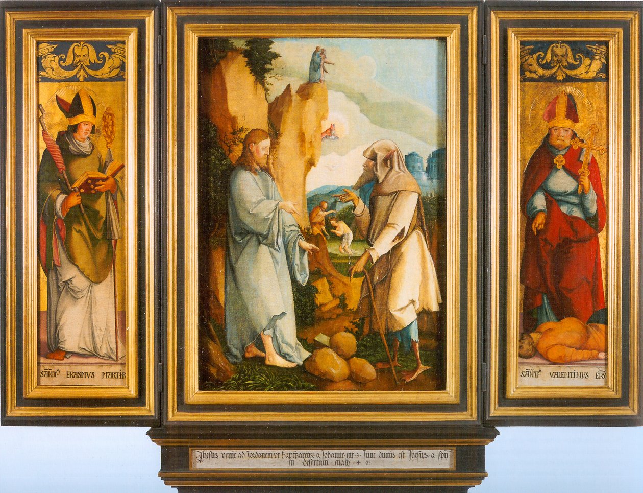 Das St. Galler Versuchungsretabel von Master of Messkirch