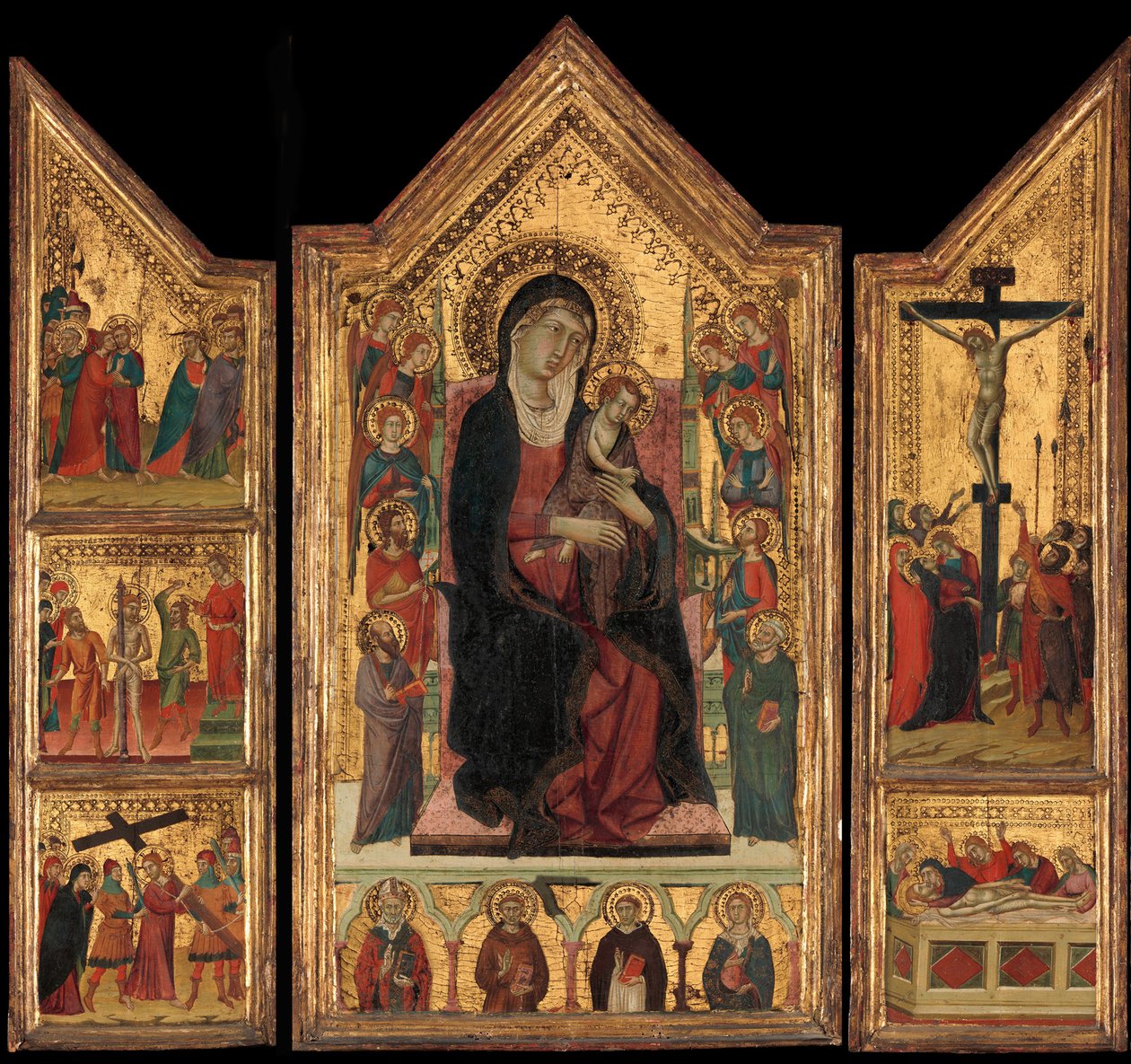 Madonna und Kind auf dem Thron von Master of Monte Oliveto