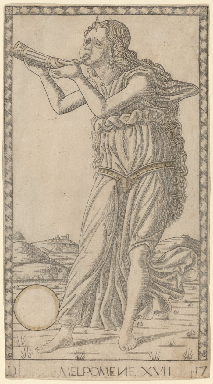 Melpomene von Master of the E Series Tarocchi