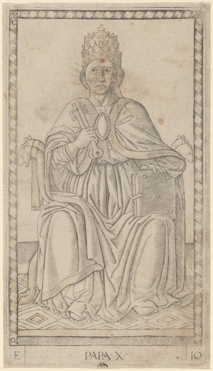 Papst von Master of the E Series Tarocchi