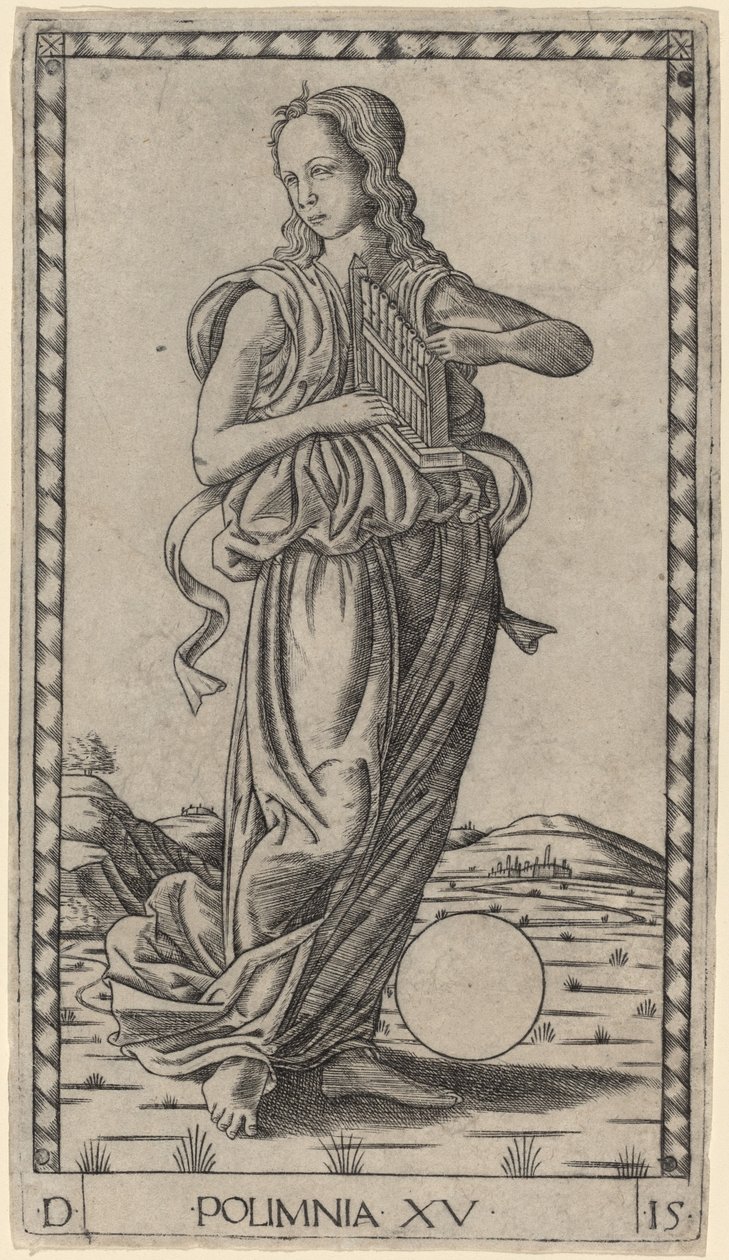 Polymnia von Master of the E Series Tarocchi