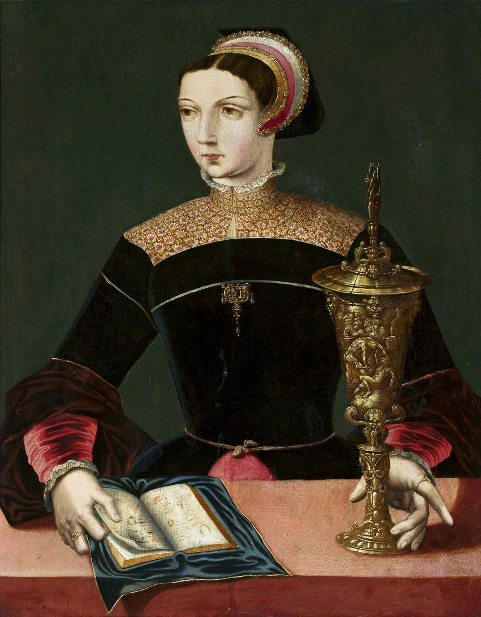 Die heilige Magdalena beim Lesen von Master of the Female Half Lengths
