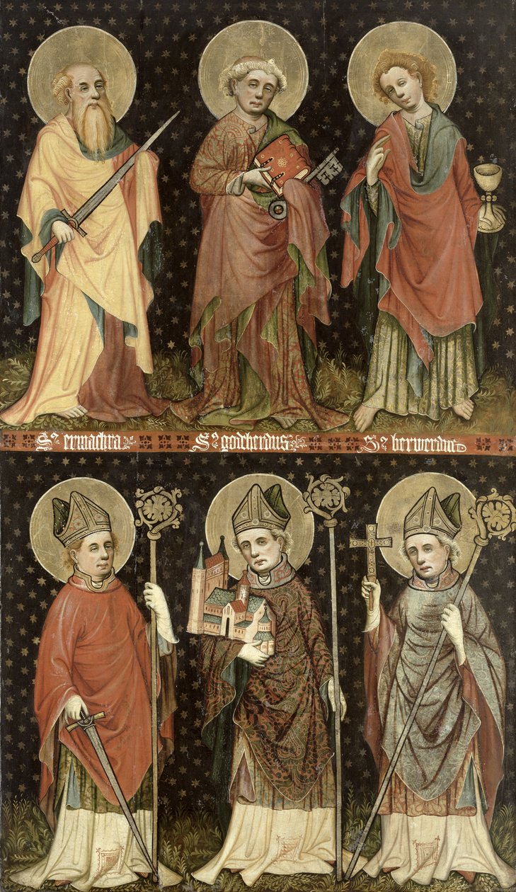 Sechs Heilige von Master of the Holy Barefoot Altarpiece