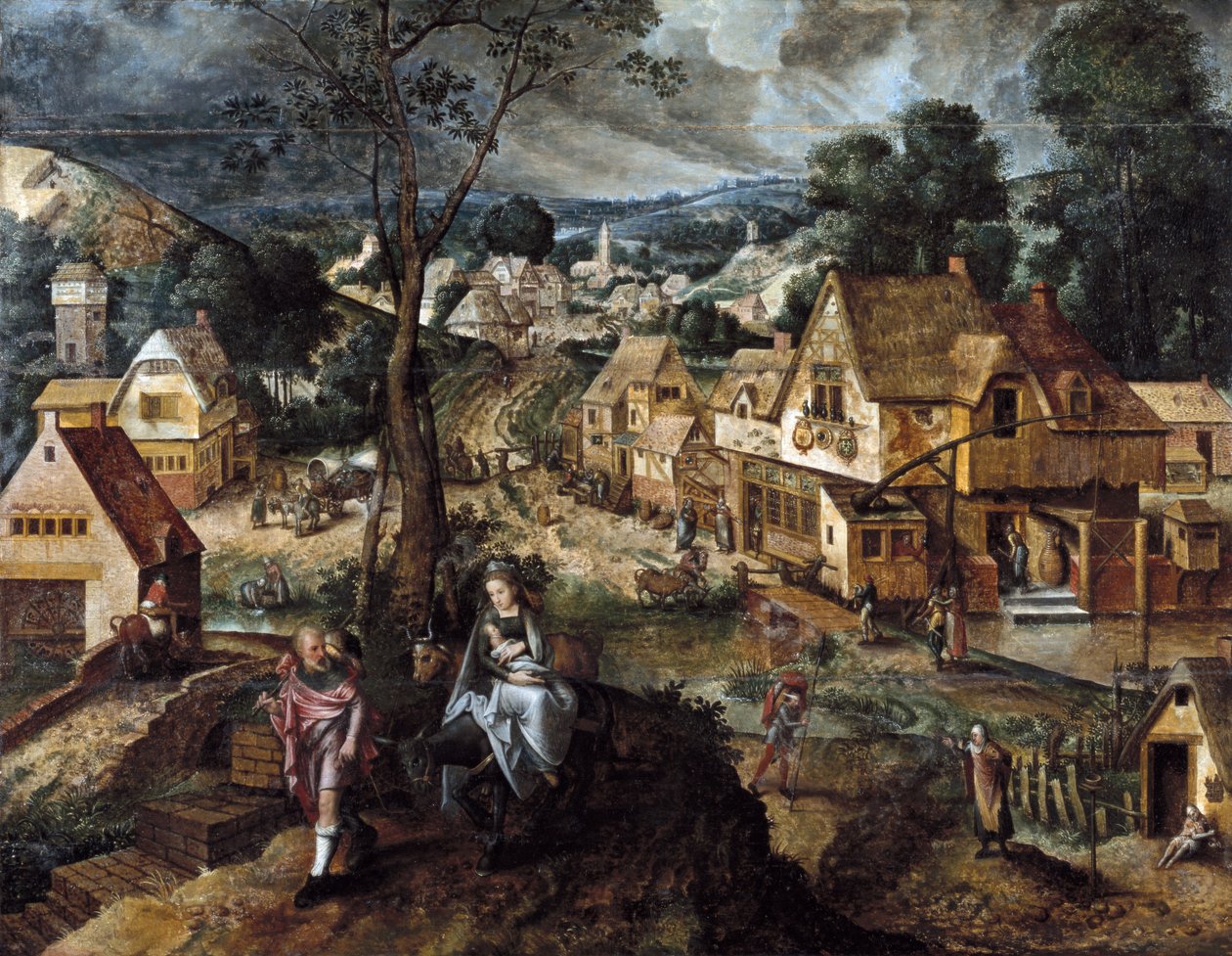 Flucht nach Ägypten von Master of the Prodigal Son