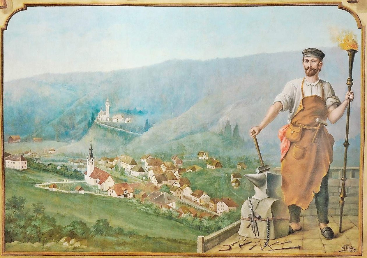 Panorama von Kropa von Matej Trpin