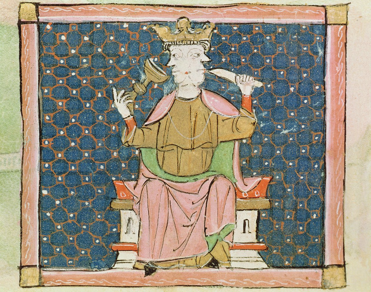 Fol.57v Januar: Janus von Matfre Ermengaut