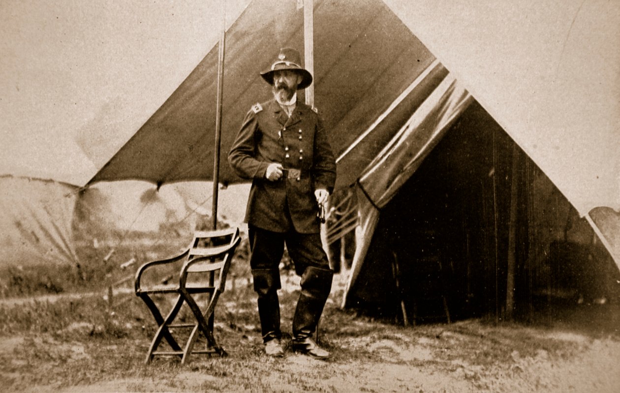 General George G. Meade im Lager von Mathew B. Brady
