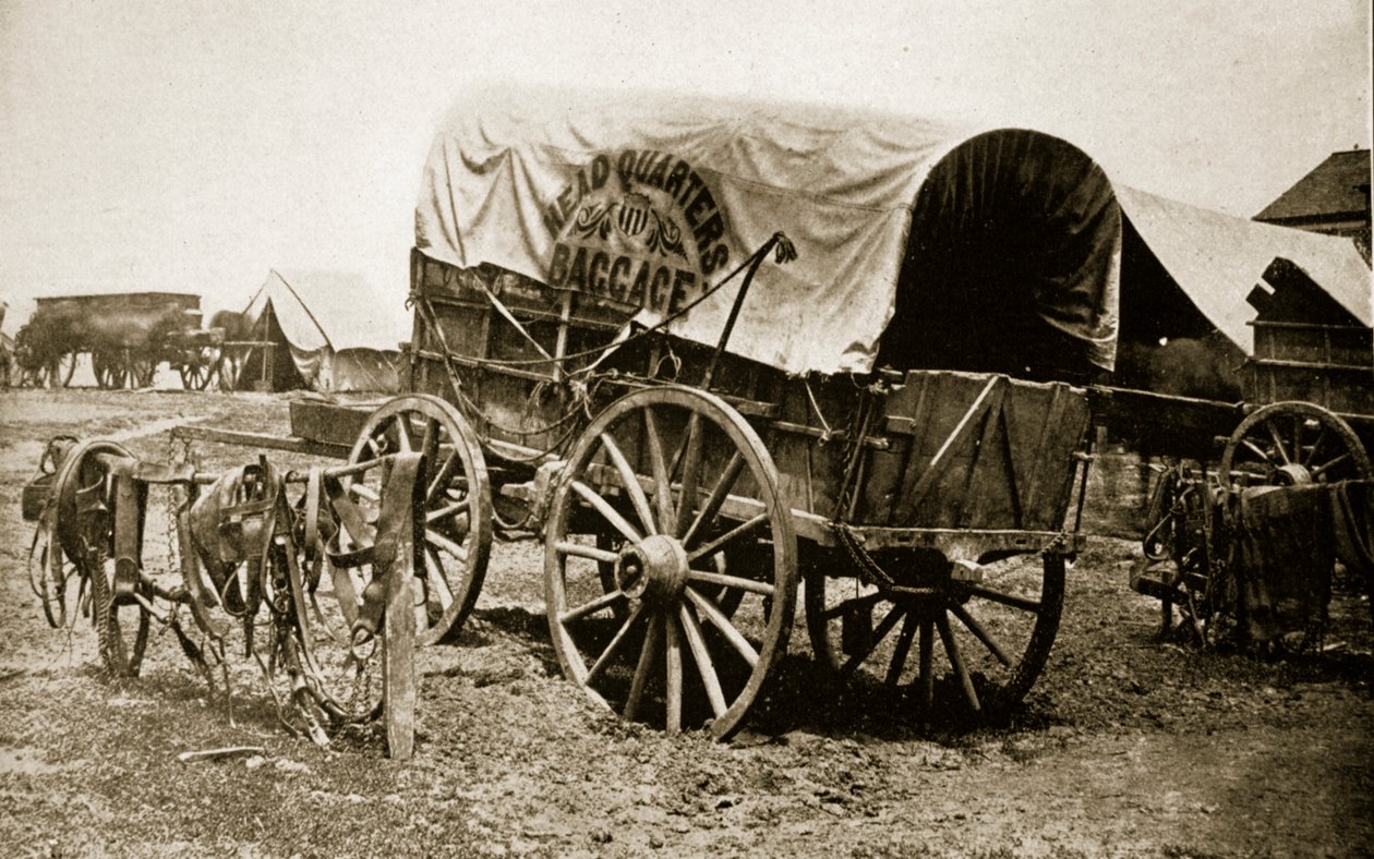 General U. S. Grants Gepäckwagen, 1861-65 von Mathew B. Brady