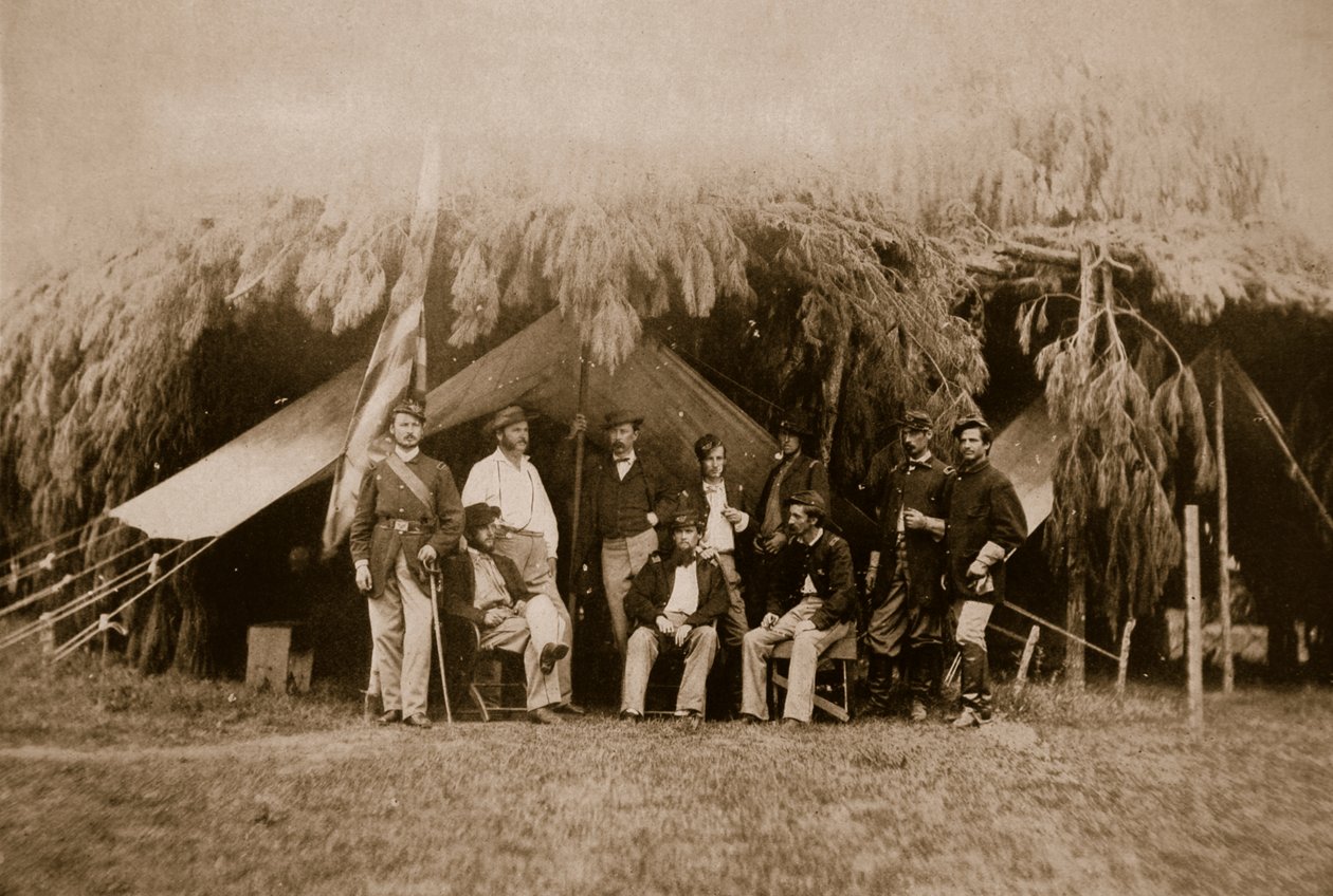Offiziere der 4. New Yorker Freiwilligen, 1861-65 von Mathew B. Brady