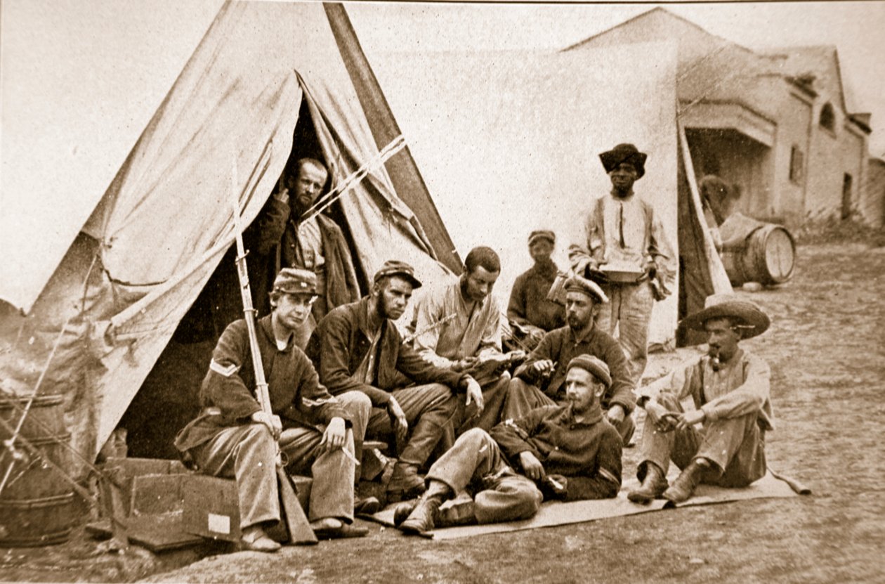 Sommerlager-Szene, 1861-65 von Mathew B. Brady