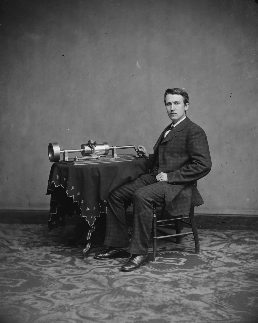 Thomas Edison, um 1877-8 von Mathew B. Brady