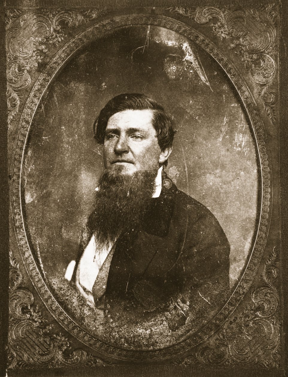 Unidentifizierter bärtiger Mann von Mathew B. Brady