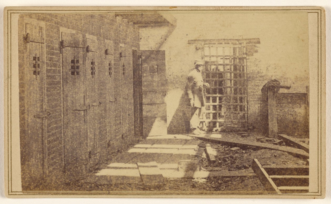 Käfige, in denen versklavte Menschen gehalten wurden von Mathew B. Brady