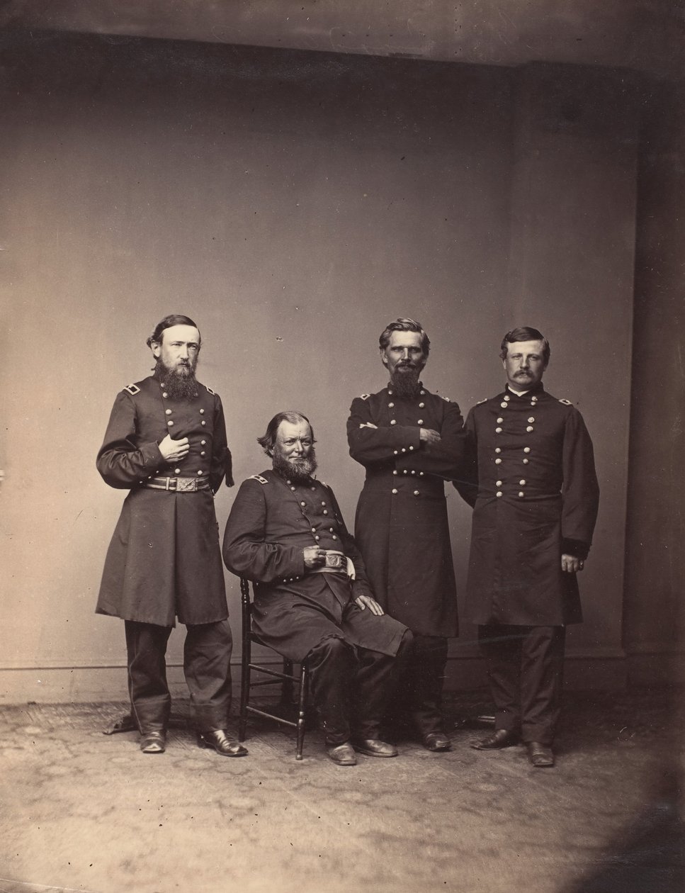 General William Ward und Stab von Mathew Brady