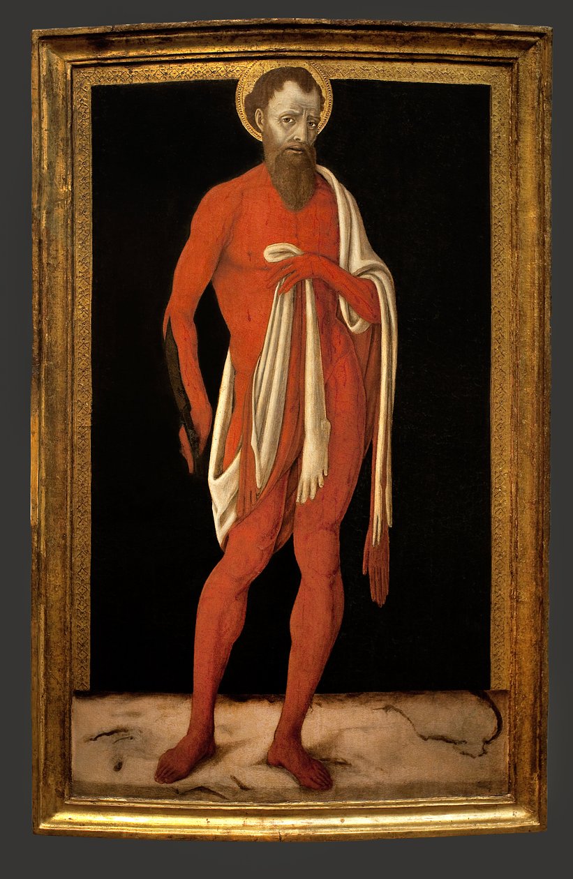Heiliger Bartholomäus, der Apostel von Matteo di Giovanni di Bartolo