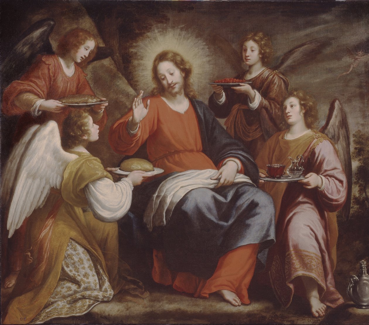 Engel dienen Christus in der Wildnis von Matteo Rosselli