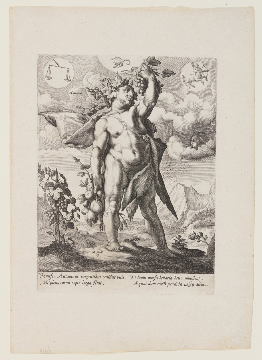 Herbst, aus Die vier Jahreszeiten von Matthaus Greuter