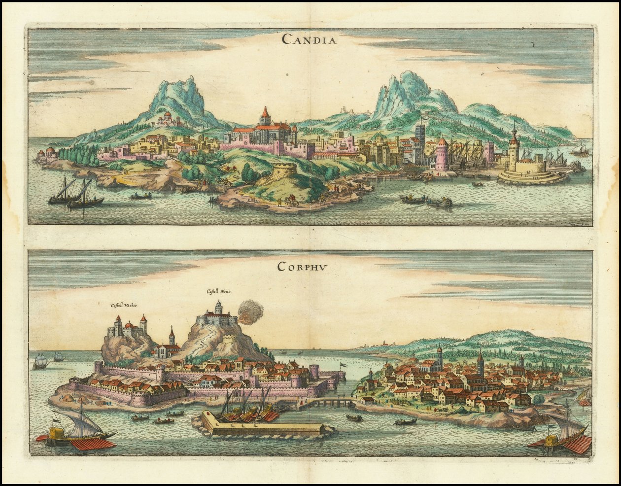 Candia, Korfu von Matthaus Merian