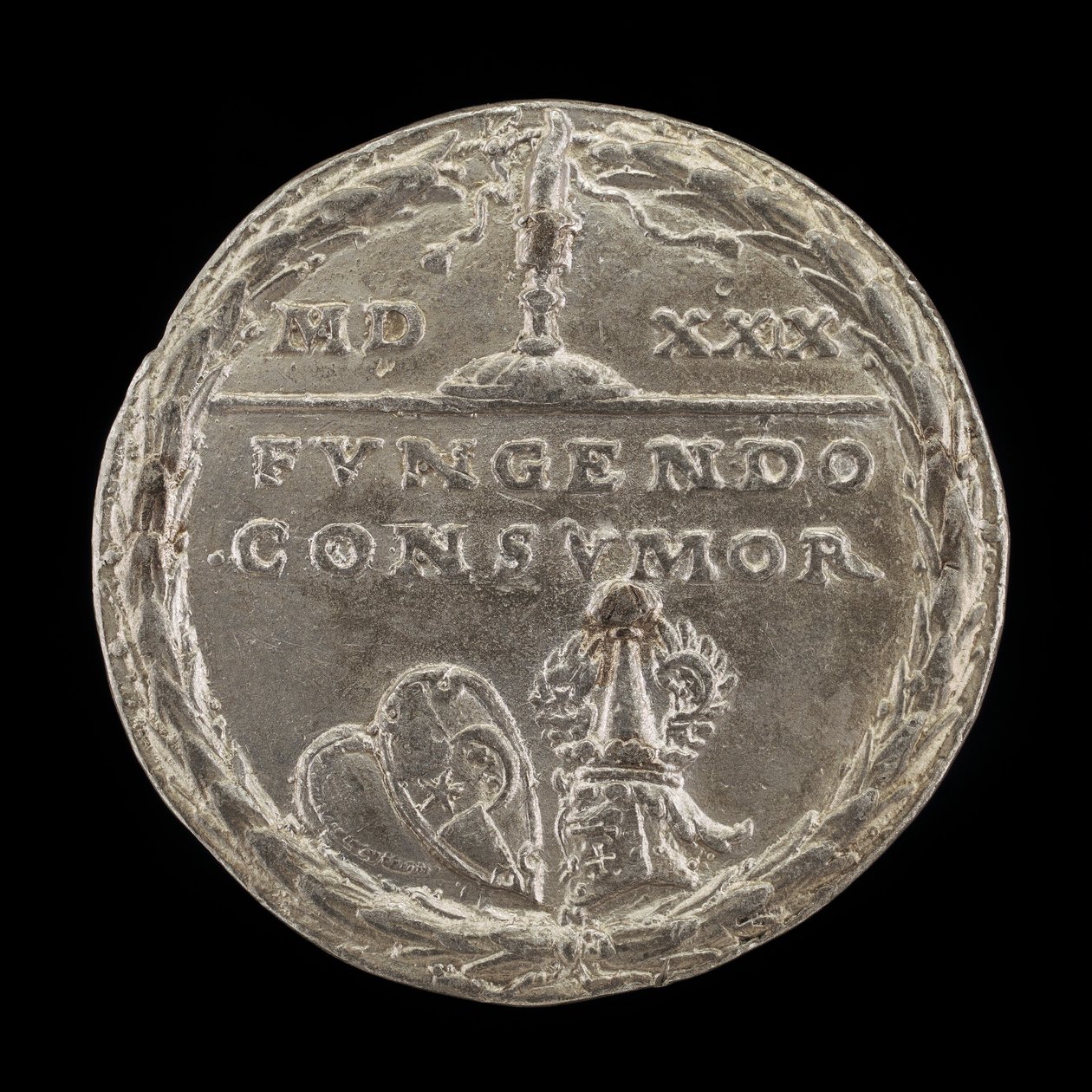 Schilde und Helme [Rückseite], 1529 von Matthes Gebel