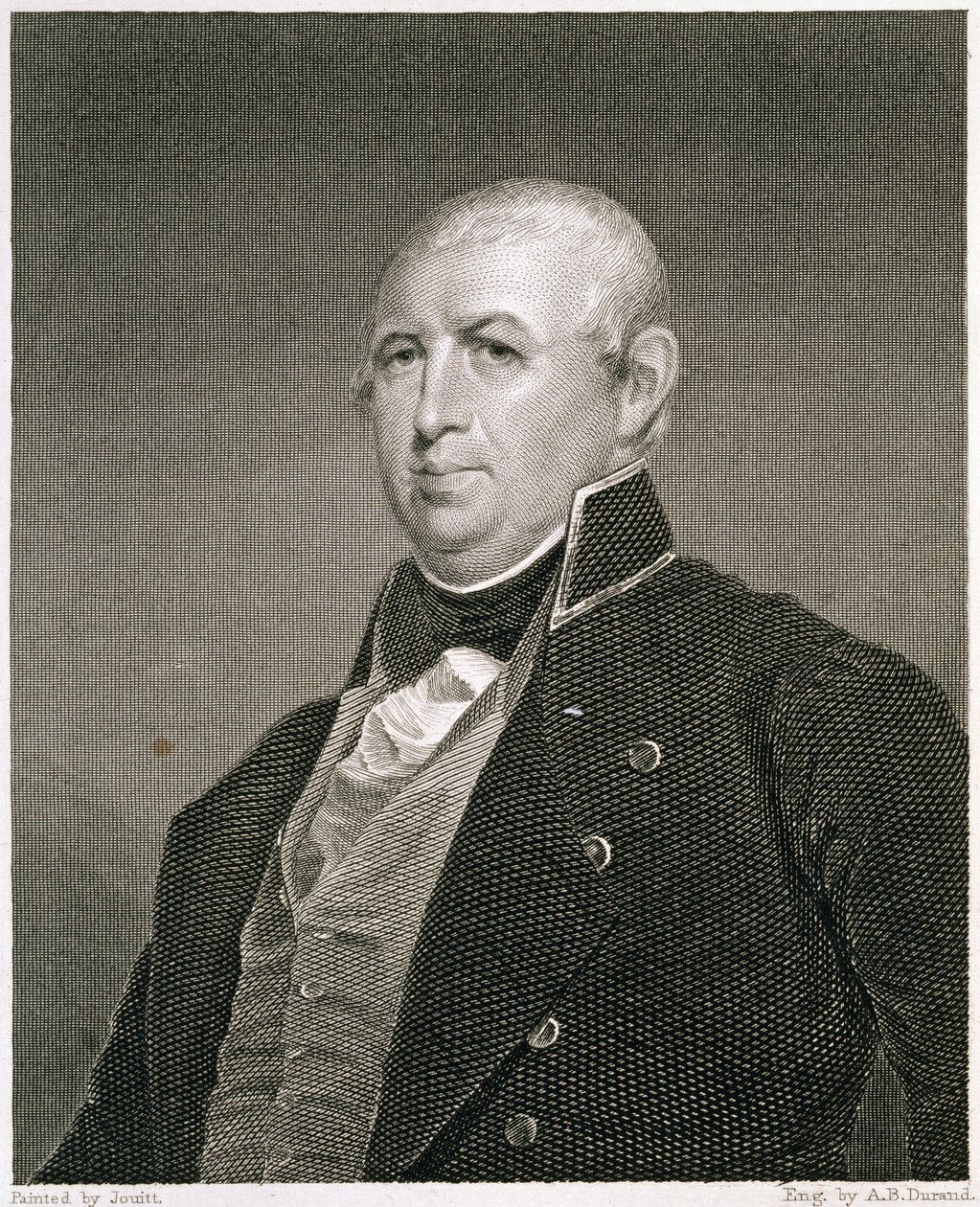 Isaac Shelby (1750-1826), graviert von Asher Brown Durand (1796-1886) von Matthew Harris Jouett