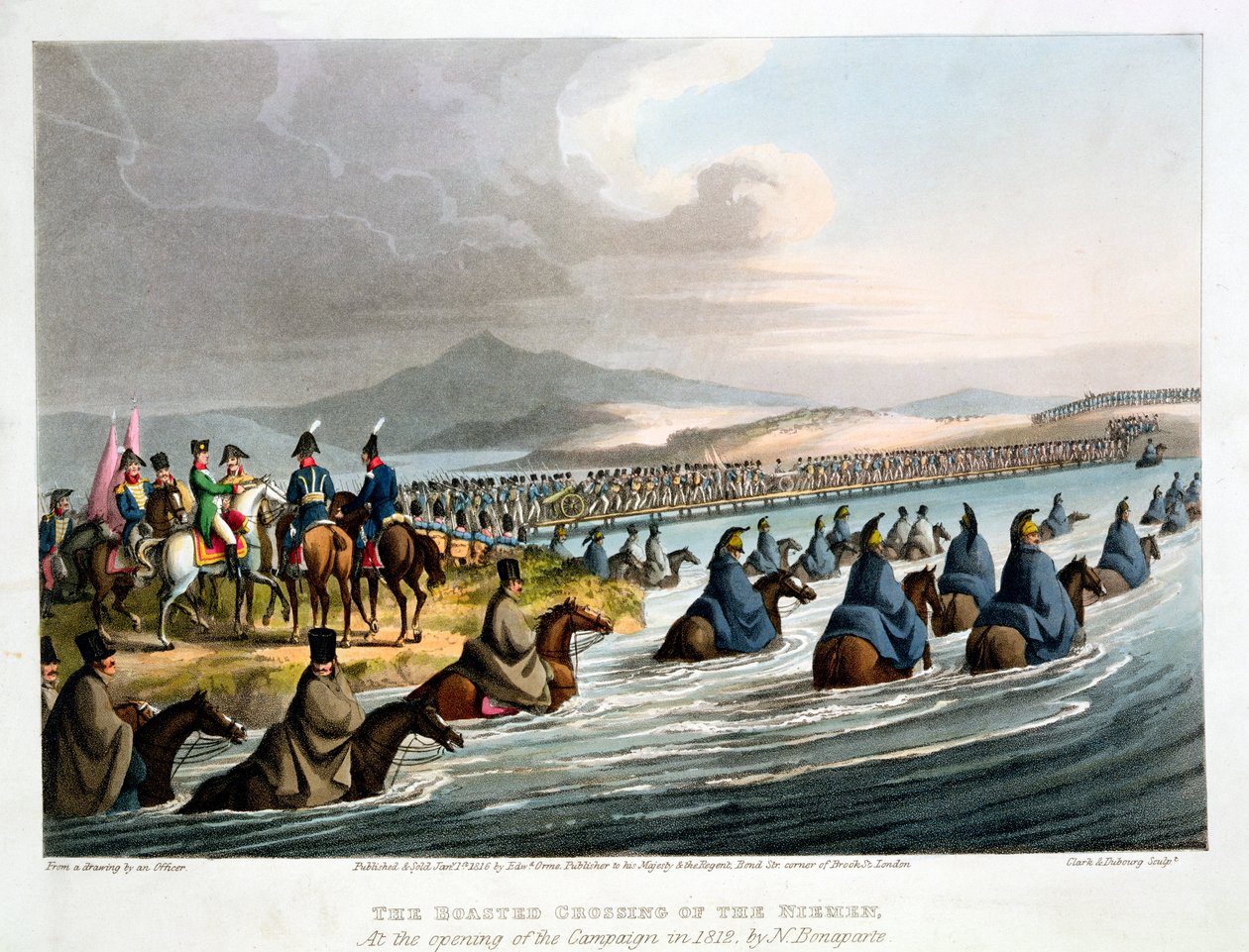 Französische Truppen marschieren in Russland ein, 1812-1817 von Matthew Dubourg