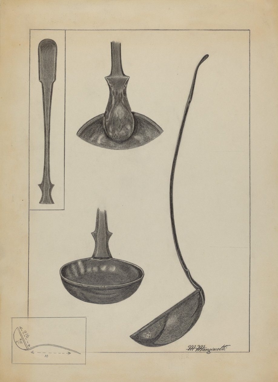 Zinnlöffel von Matthew Mangiacotti