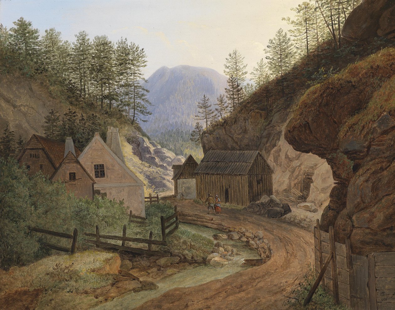 Mühle bei Schottwien von Matthias Rudolf Toma