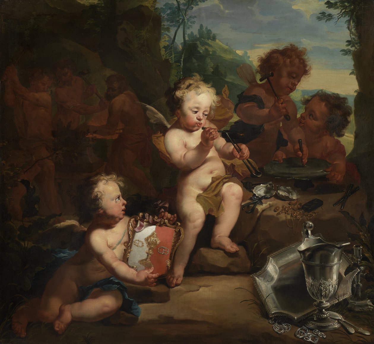 Allegorie des Silberschmiedehandwerks von Matthias de Visch  