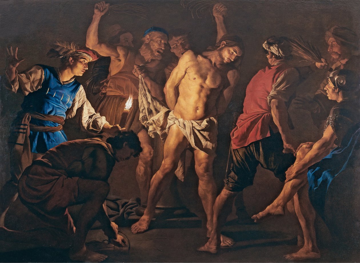 Die Geißelung Christi, um 1640 von Matthias Stomer