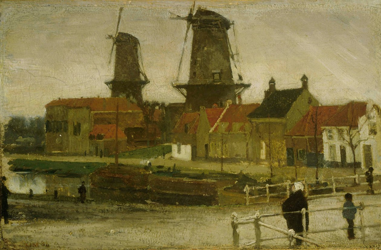 Eine Ecke von Den Haag von Matthijs Maris