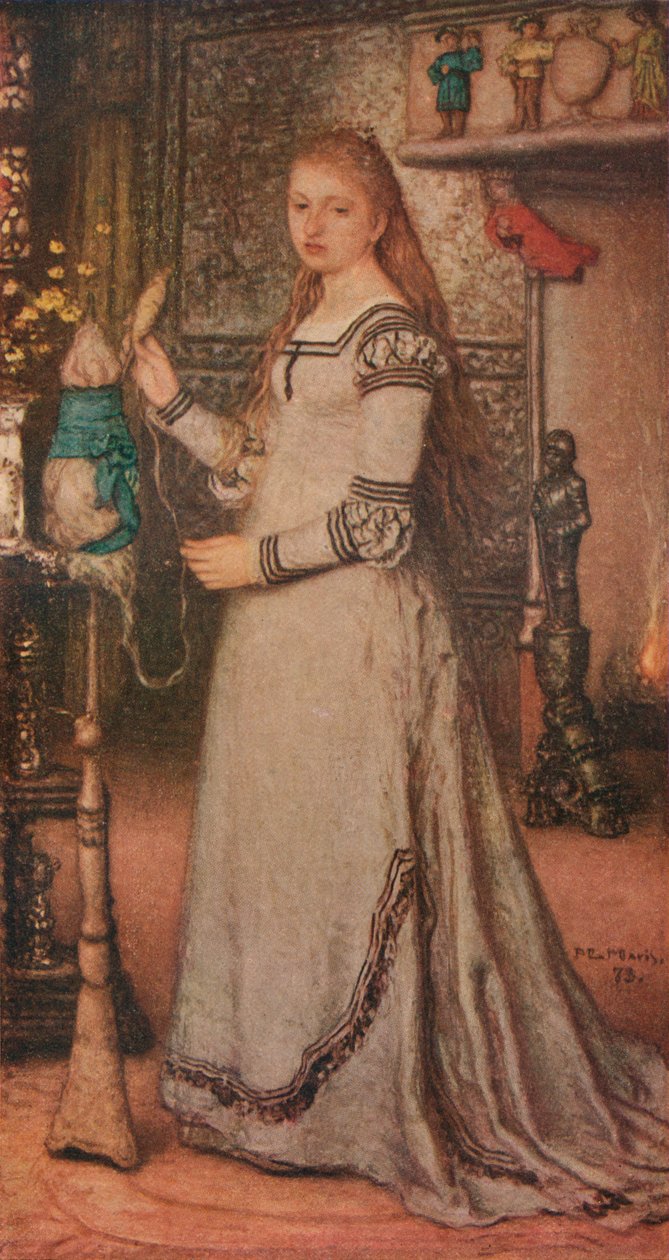 Mädchen mit einer Spindel, ca. 1873 von Matthijs Maris